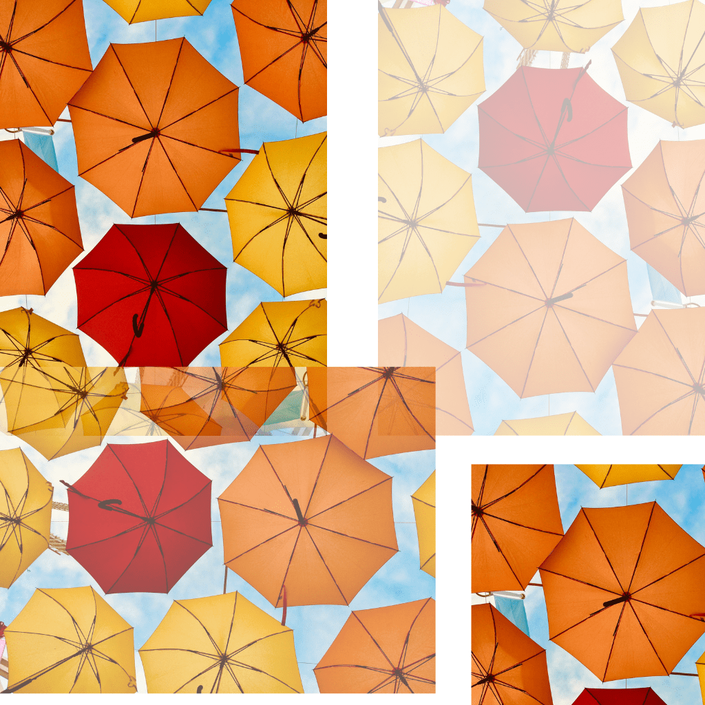 Orange Umbrellas